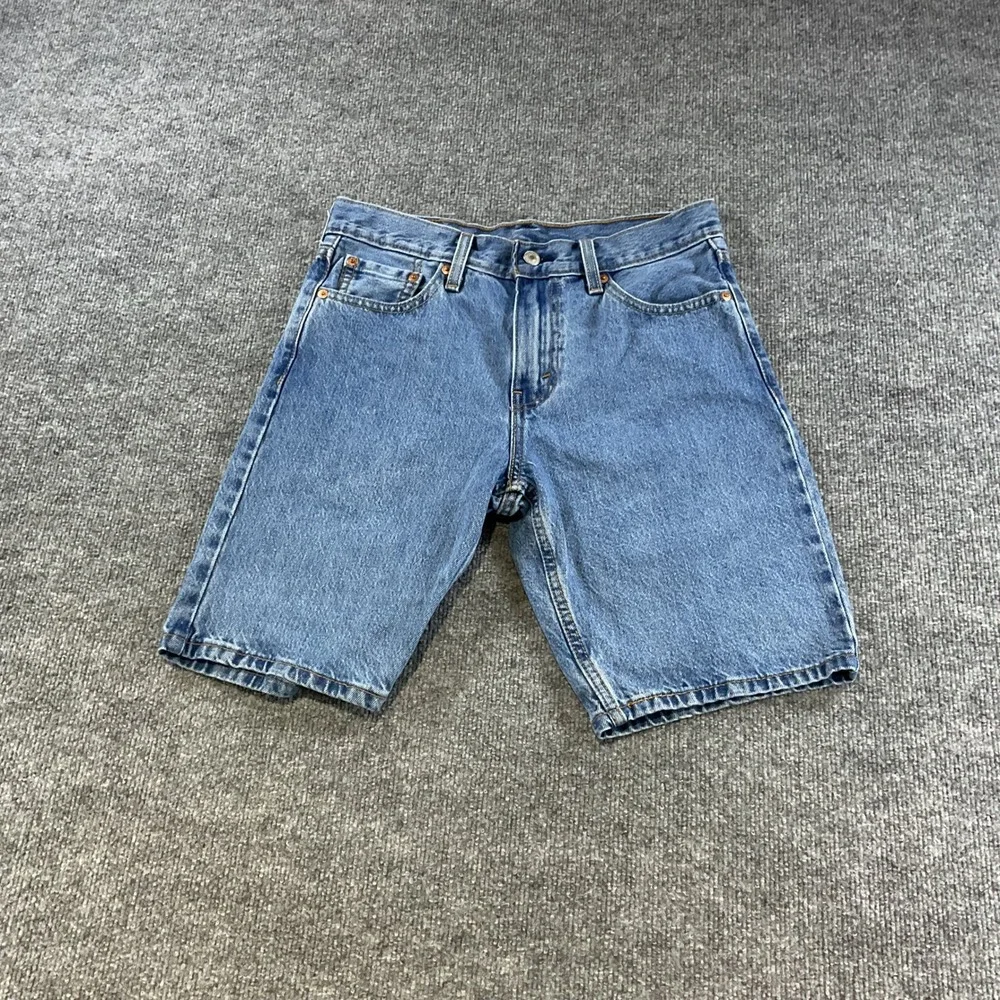 Levi's 405 Standard Fit Denim Shorts Mens 30 Blue Medium Wash Jean Shorts